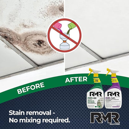 RMR Brands DIY Mold & Stain Remover Bundle, Complete Mold Killer & Mildew - Image 5