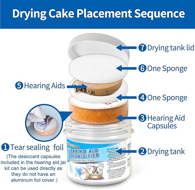 2 Pieces Hearing Aid Dryer, Hearing Aid Dryer Capsules Bricks, Hearing Aid - Image 6