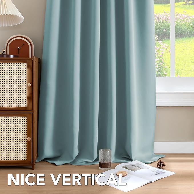 H.VERSAILTEX Blackout Curtains Thermal Insulated Window Treatment Panels Room - Image 8