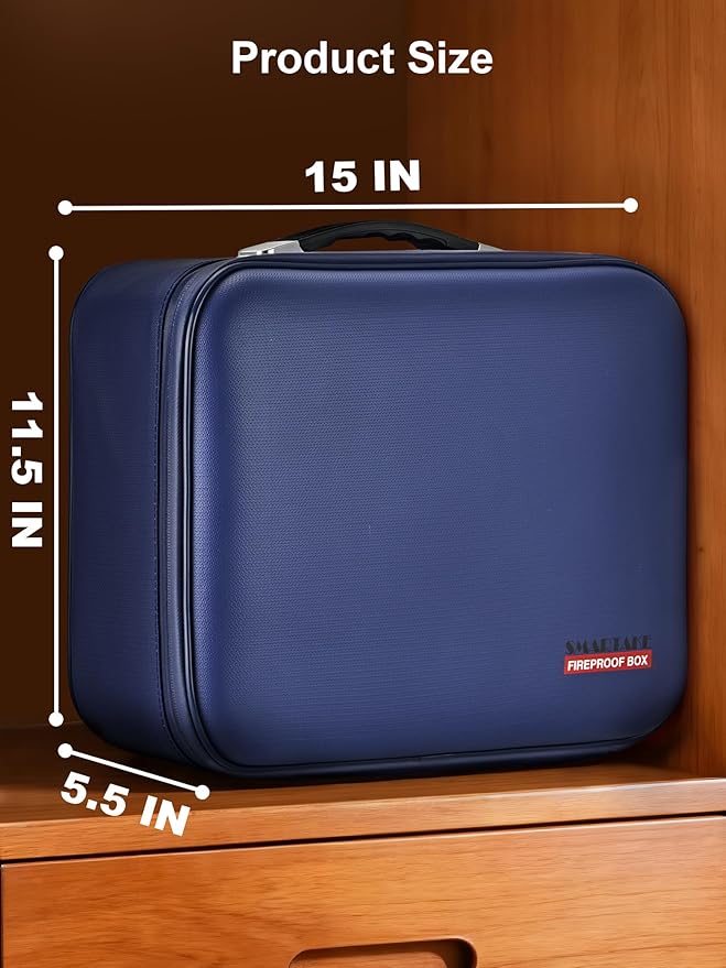 SMARTAKE Fireproof Document Box - Image 6