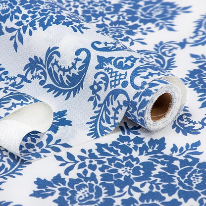 RAY STAR Shelf Liner, 18 Inch x 8 Feet Non Adhesive Floral Kitchen Cabinet Liner by RAYSTAR