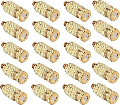 20pcs High Pressure Atomizer Nozzle Brass Misting Nozzles by wexecon
