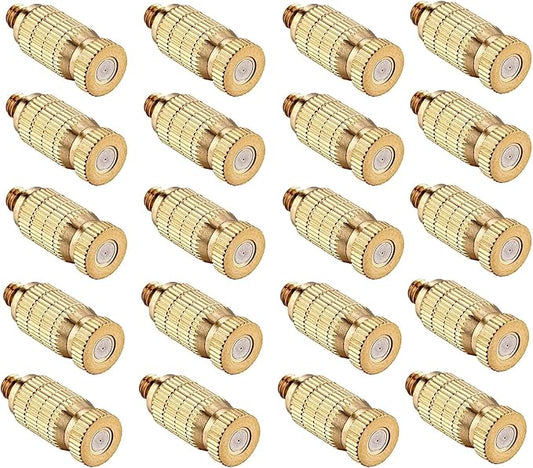 20pcs High Pressure Atomizer Nozzle Brass Misting Nozzles by wexecon