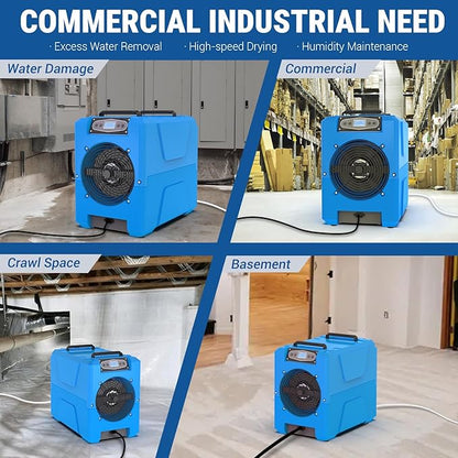 MOUNTO Commercial Dehumidifier, 150 Pint High-Capacity, Includes Pump Drain Hose - Image 6