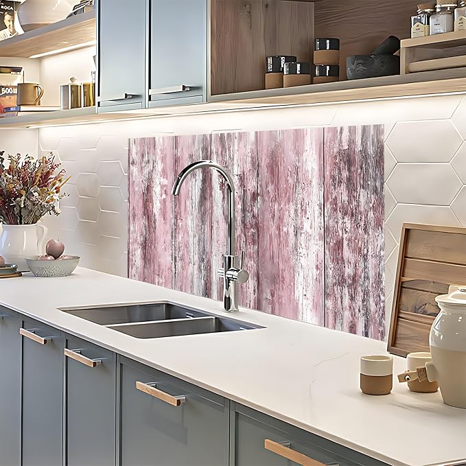 NYZE Kitchen Backsplash Stickers Waterproof Stove Backsplash Protector - Image 7