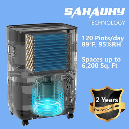 SAHAUHY 120 Pints ENERGY STAR Dehumidifier - Image 3