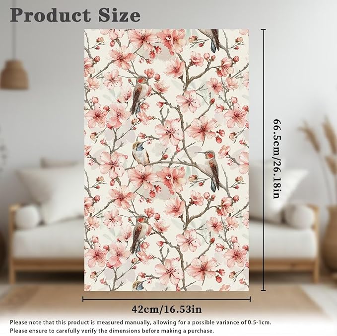 Slip Cover for Recliners Hummingbird Floral Print Anti-Slip Headrest Protector - Image 6