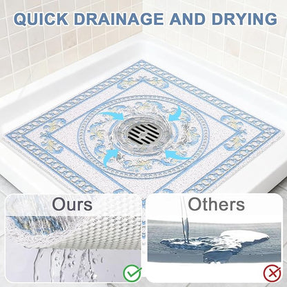 Square Shower Mat Non Slip: 24x24 Inch Extra Large Shower Mats - Image 6