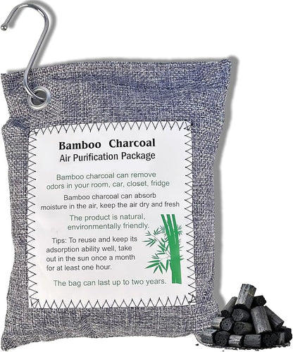 Bamboo Charcoal Air Purifying Bag, Activated Charcoal Odor Absorber Moisture by ABUIU