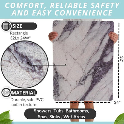 Enkosi Loofah Non-Slip Shower Mat - Image 3