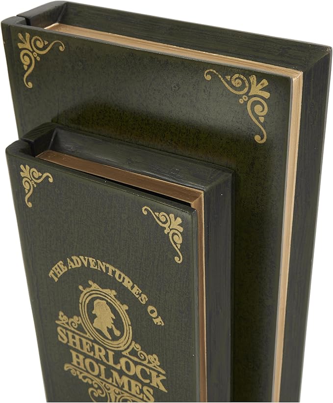 Deco 79 Wooden Decorative Box "Sherlock Holmes" Storage Faux Book Decorative - Image 5