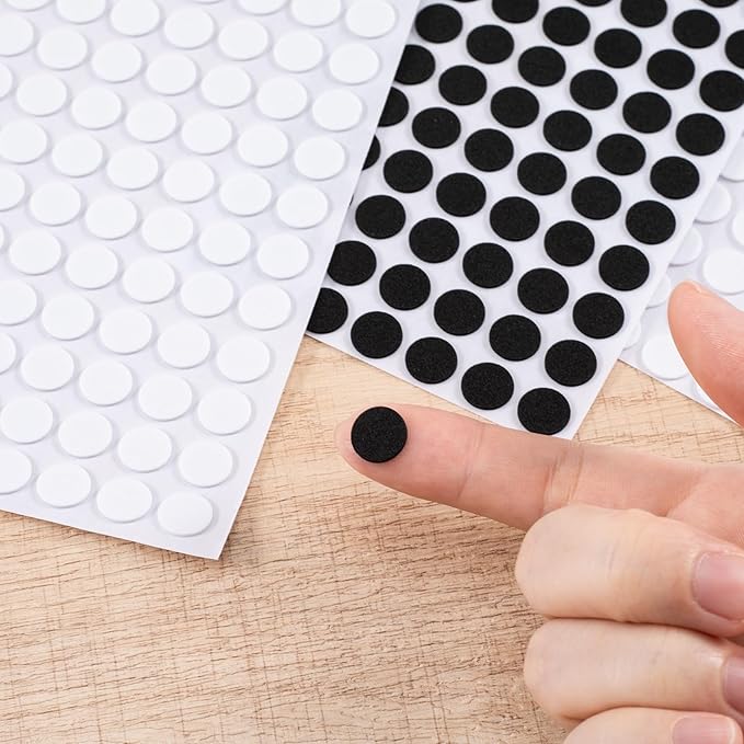 735 Pcs Small Felt Furniture Pads, Self-Adhesive EVA Foam Dot Circles, Round - Image 3
