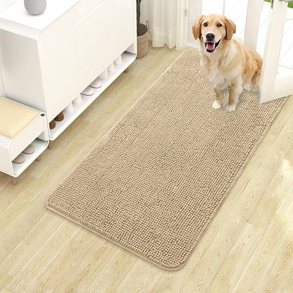 OLANLY Dog Door Mat for Muddy Paws 40x24, Absorbs Moisture and Dirt, Absorbent by OLANLY