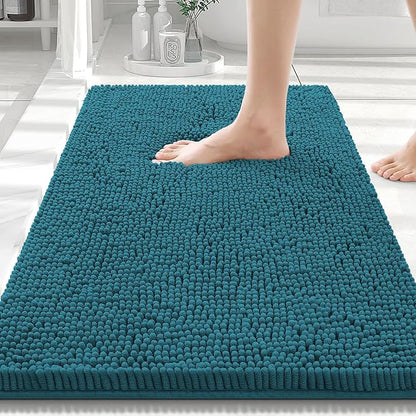 Smiry Luxury Chenille Bathroom Rugs 30x20, Extra Soft and Absorbent Shaggy Bath by Smiry