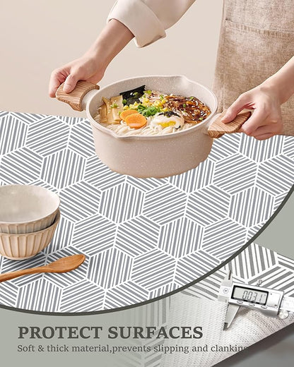 Shelf Liner Drawer Liner for Kitchen Cabinet Non-Adhesive Cabinet Liners - Image 2