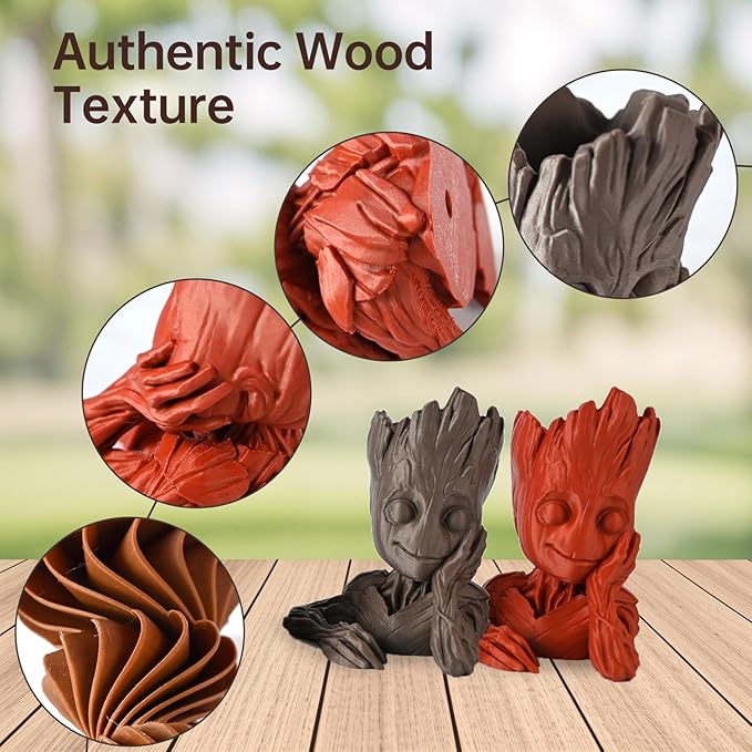 1kg Wood PLA Filament 1.75 3D Printer Filament - Image 4