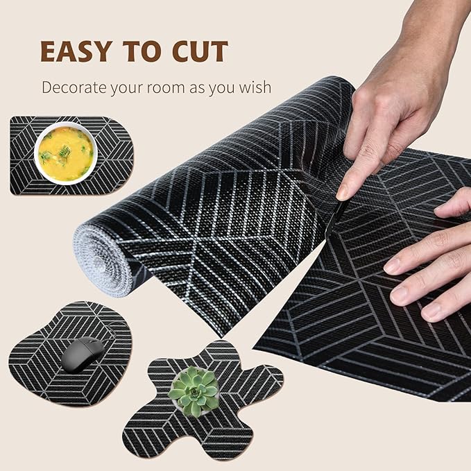 Shelf Liners for Kitchen Cabinets 12in x 20FT, Non Adhesive Cabinet Liner - Image 7