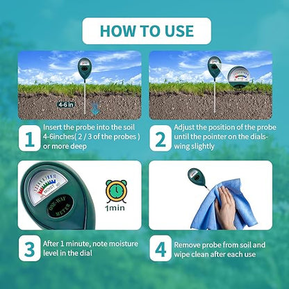 Green Soil Moisture Meter, Soil Tester, Moisture Meter Plants, Soil Moisture - Image 6
