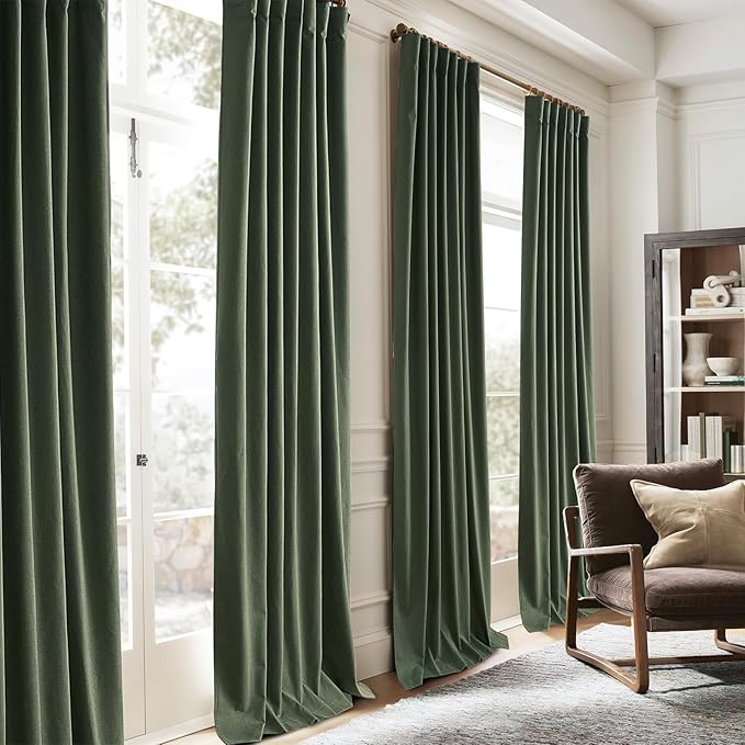 Black Out Curtains for Bedroom Aesthetic 104 Inch Windows, 105 Inches Length - Image 7
