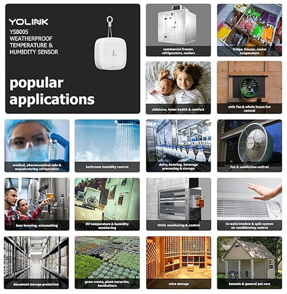 YoLink Smart Outdoor Temperature & Humidity Sensor, Hygrometer, Thermometer - Image 4