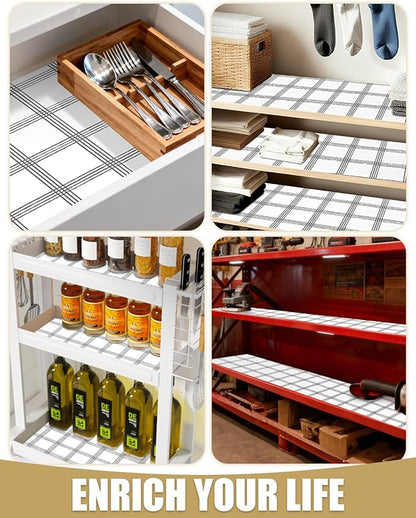 Shelf Liners for Kitchen Cabinets Non-Adhesive, Non-Slip Thickened Shelf Paper - Image 8