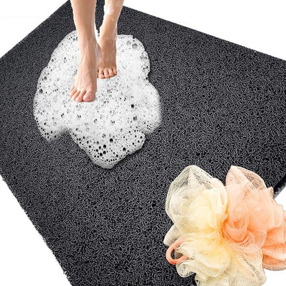 Shower Mats Non Slip for Elderly, 24x47’’Extra Lager Loofah Bath Mats for Shower by NQWei