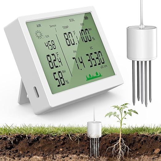 7 in 1 Soil Test Kit, Digital Soil Meter by ISyncPlug