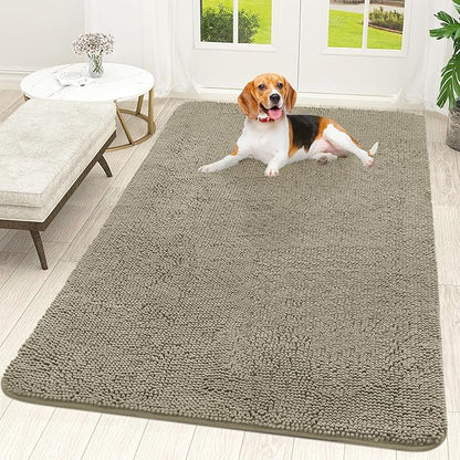 OLANLY Dog Door Mat for Muddy Paws 59x35, Absorbs Moisture and Dirt, Absorbent by OLANLY