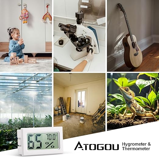 Atogou 4-Pack Mini Hygrometer Indoor Humidity Meter, Digital Humidity Gauge - Image 7