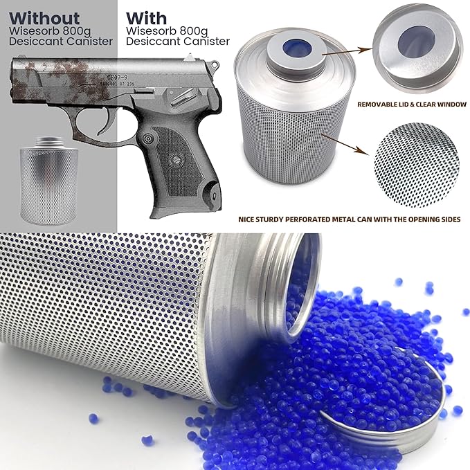 800 Gram 16 Pack Gun Safe Dehumidifier, 1.77 LBS Rechargeable Dehumidifier Blue - Image 5