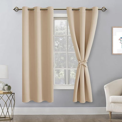Hiasan Blackout Window Curtain Panels, Thermal Insulated, Light Blocking - Image 2