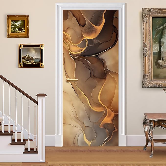 3D Door Decals Stickers, Peel Stick Wall Murals Vinyl Wallpaper Self-Adhesive by BVBOX