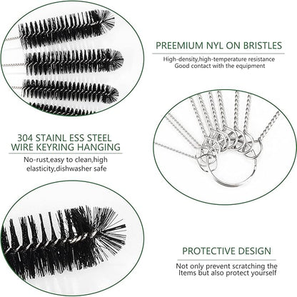 CiaraQ Bottle Cleaning Brushes, 9.8 Inch Nylon Tube Brush Set, Cleaner - Image 3