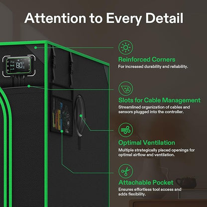 VIVOSUN P336 36"×36"×72" PRO Grow Tent, - Image 5