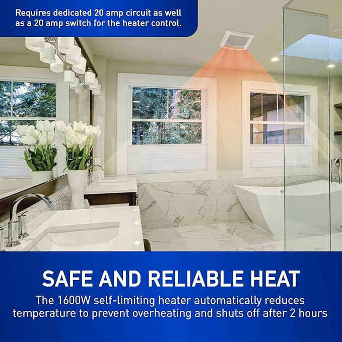 Panasonic WhisperWarm Ceiling Mount Bathroom Exhaust Fan - Image 6