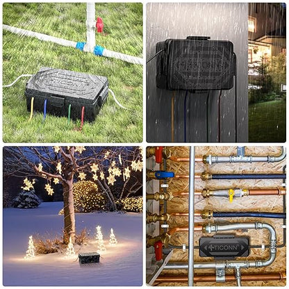 TICONN Outdoor Electrical Box, IP54 Splash-Proof Outdoor Extension Cord Cover - Image 7