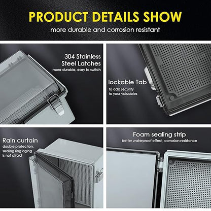 Waterproof Electrical Junction Box, IP67 Plastic Weatherproof Electrical - Image 4