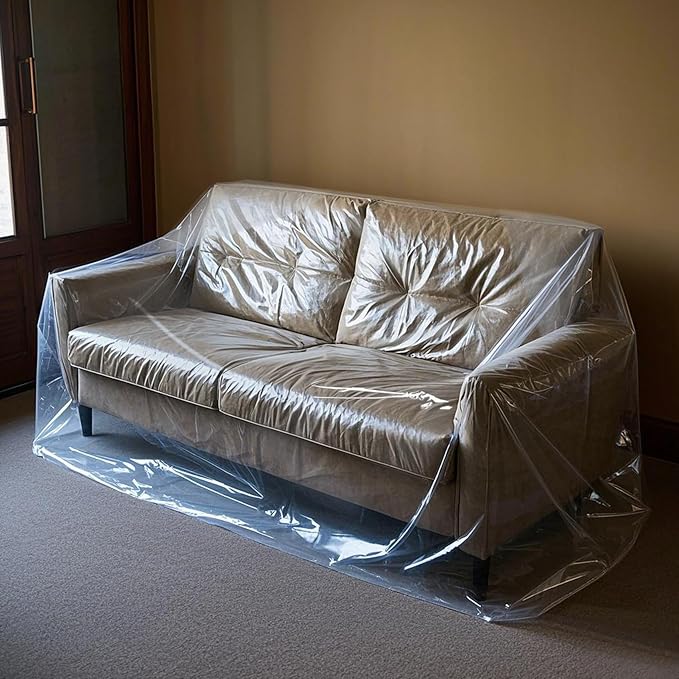 Yotelab Plastic Couch Cover for Moving, Sofa Bag Cover Protector, Furniture - Image 6