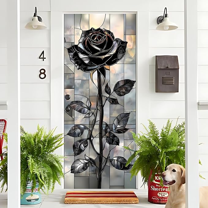 3D Door Stickers, Peel and Stick Vinyl Wallpaper, Self-Adhesive Mural Door Cover - Image 4