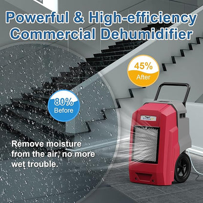ALORAIR 180 Pints Commercial Dehumidifier - Image 4