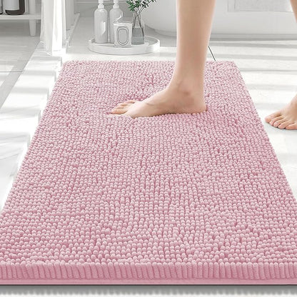 Smiry Luxury Chenille Bathroom Rugs 30x20, Extra Soft and Absorbent Shaggy Bath by Smiry