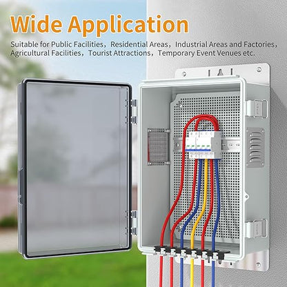 Joinfworld Outdoor Electrical Box, Waterproof Electrical Box WiFi Enclosure - Image 6