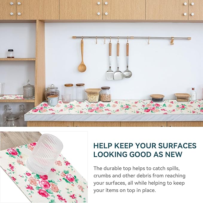 12" W x 60" L Floral Drawer and Shelf Liner - Image 3