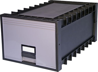 Storex Plastic Archive Storage Box, Letter/Legal Size, 24-Inch Drawer - Image 3