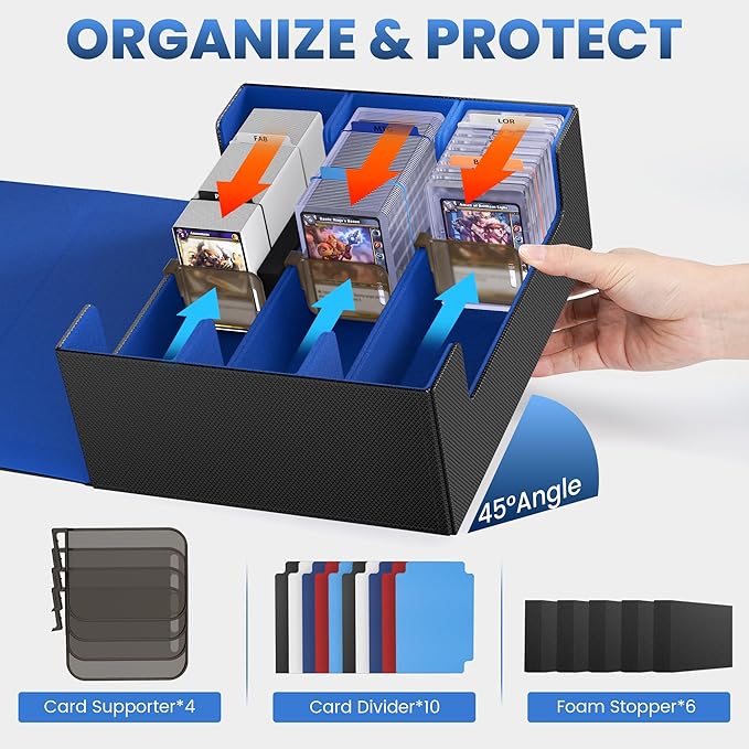 Card Storage Box For Trading Cards 1800+, Card Deck Box - Image 3