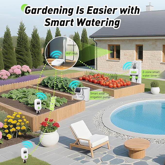 RAINPOINT Smart Digital Wireless Plant Moisture Meter Houseplants Indoor WiFi - Image 9