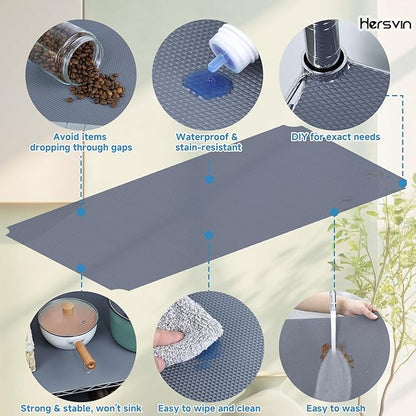 Hersvin Shelf Liners 24 in x 20 ft Thickened EVA Drawer Mats, Non-Adhesive - Image 4