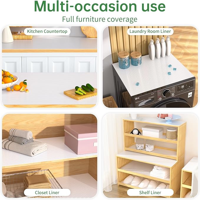 Shelf and Drawer Liner for Kitchen Cabinet, Non-Adhesive 24in x 240in - Image 7