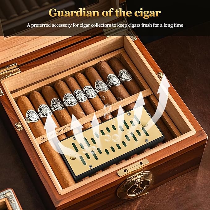 High-end Cigar Humidifier, Rectangular Cigar Humidifier Regulator - Image 5