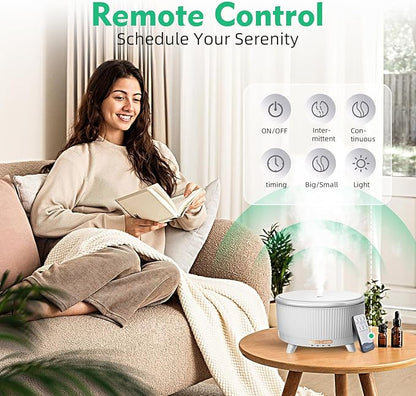 20-Hour Long-Lasting Aromatherapy, 500ML Large Essential Oil Diffuser: - Image 7